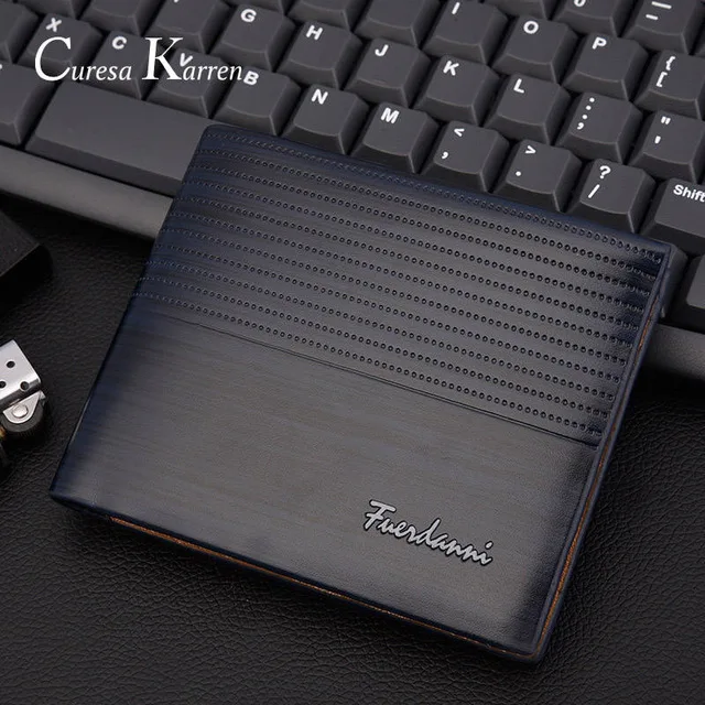 PJ-03 Blue Новинка, мужской короткий кошелек, европейский и американский стиль, деловой стиль, повседневный стиль, Ретро стиль, поперечное сечение, тисненый кошелек, большая вместительность, кошелек - Цвет: PJ-03 Blue
