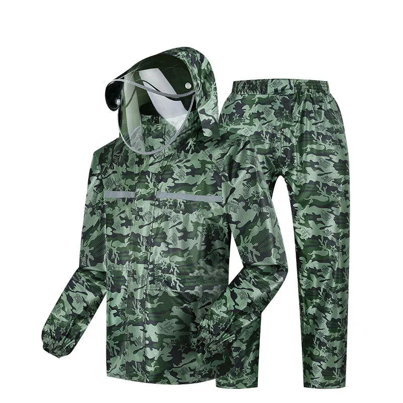 

Waterproof Women Rain Suit Men Reusable Cover Rainwear Jacket Fashion Impermeable Yagmurluk Erkek Raincoat with Hood EB50YY