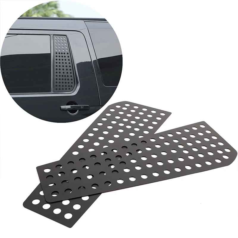 For Land Rover Discovery 3 Discovery 4 LR3 LR4 2004-2016 Aluminum Black Car Rear Window Trim Panel Car Accessories
