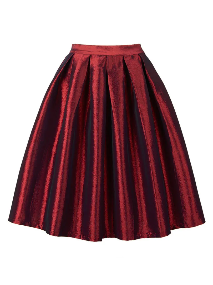 Женская мини-юбка со складками трапециевидная повседневная короткая юбка