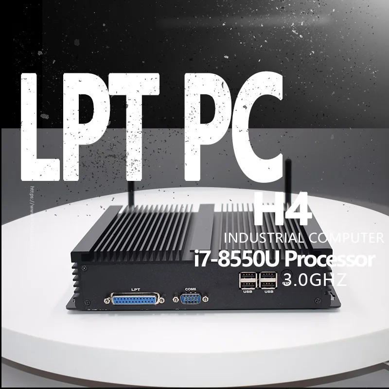 ITX промышленный мини-ПК intel core i5 8250U i7 8550U windows 10 2 4G/5G Wifi AC безвентиляторный