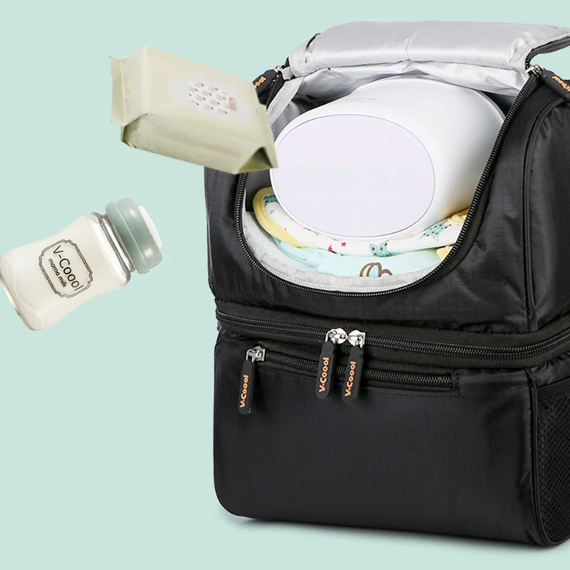 Newborn Insulation bag food storage box Breast Milk Preservation Backpack mummy picnic outdoor kids Food carrying BNA005