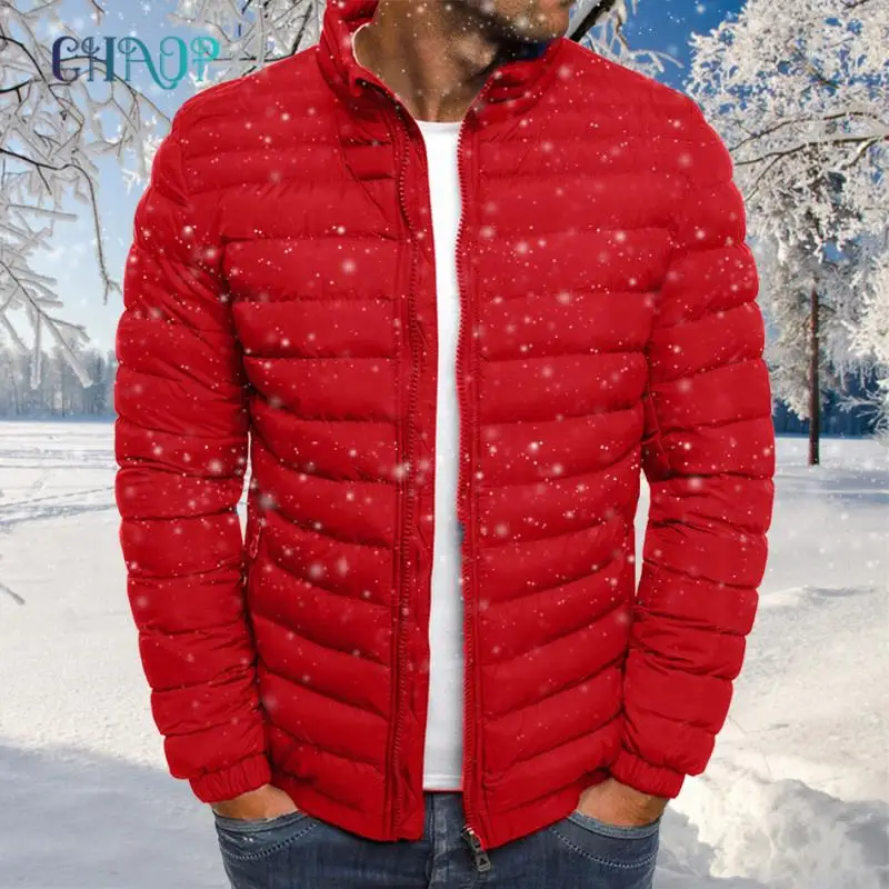

Men Jacket Autumn Winter Gentle Zipper Coat Down Sports Jacket Casual Trendy Menswear Windproof Stand Collar Outwear Male Tops