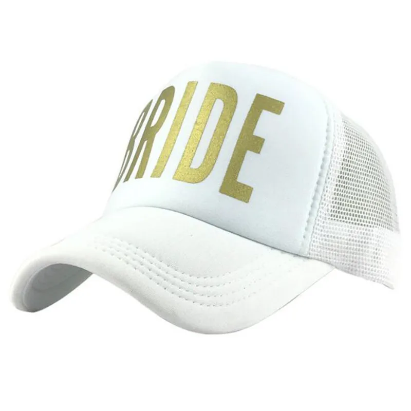 Trendy Net Baseball Cap Casual Snapback Hat Men Pink Women Hats Bride Tribe Black Caps Casquette Gorra White | Аксессуары для