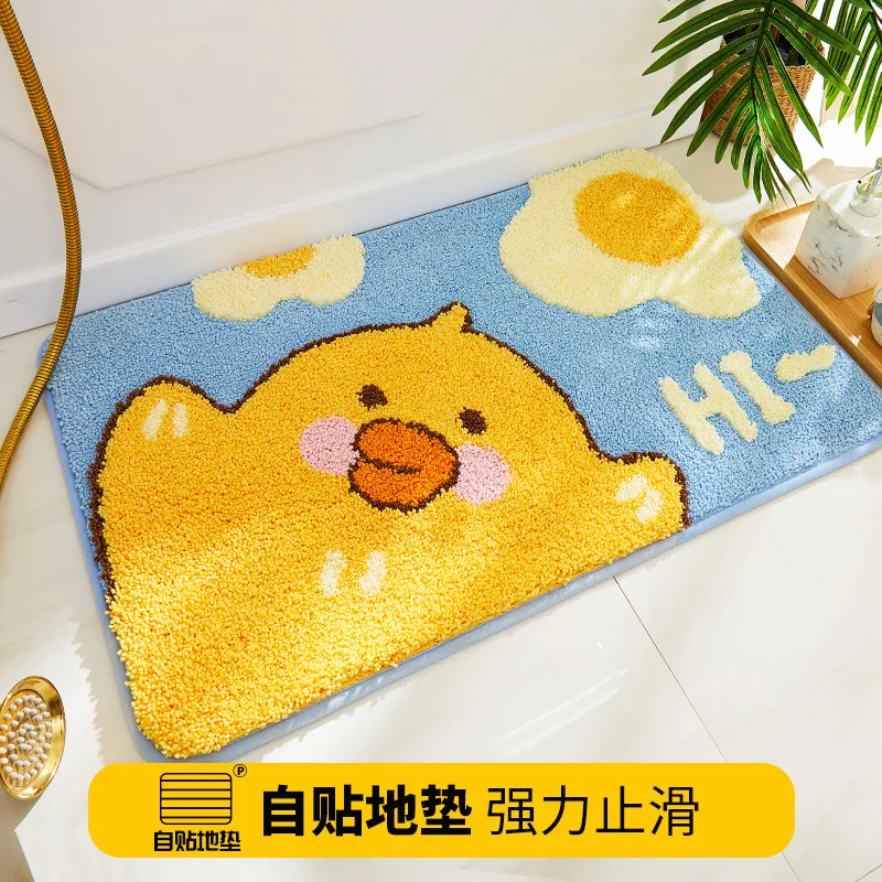 

Самоклеящиеся напольные коврики, абсорбирующие коврики для ванной комнаты, туалета, двери, противоскользящие быстросохнущие дверные коври...