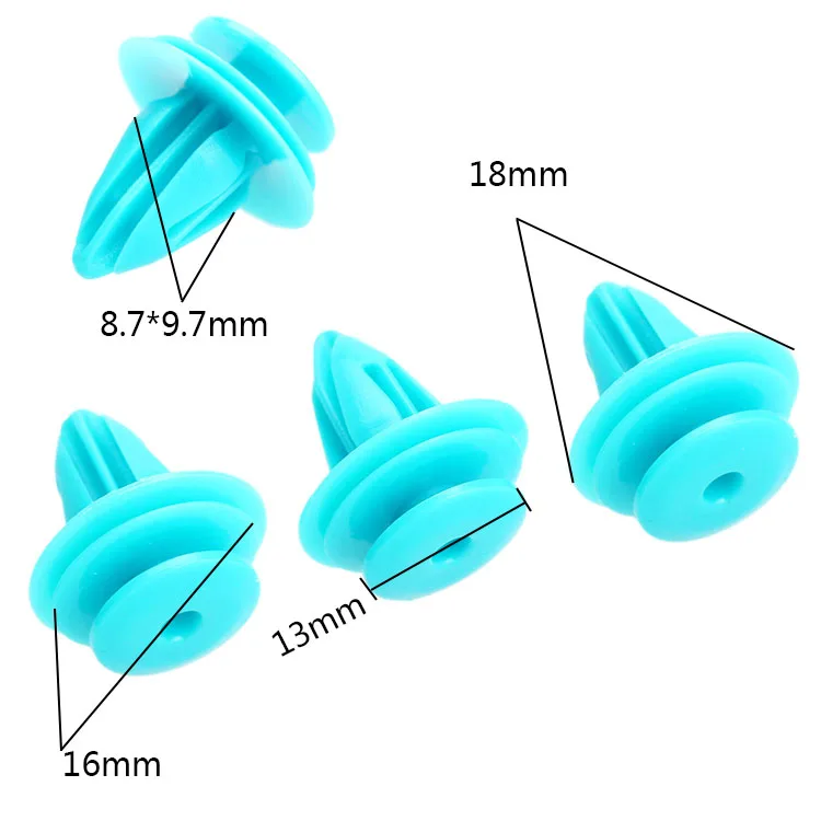 50 шт. зажимы для крепления автомобиля пластиковые заклепки типа пуш ап отверстие