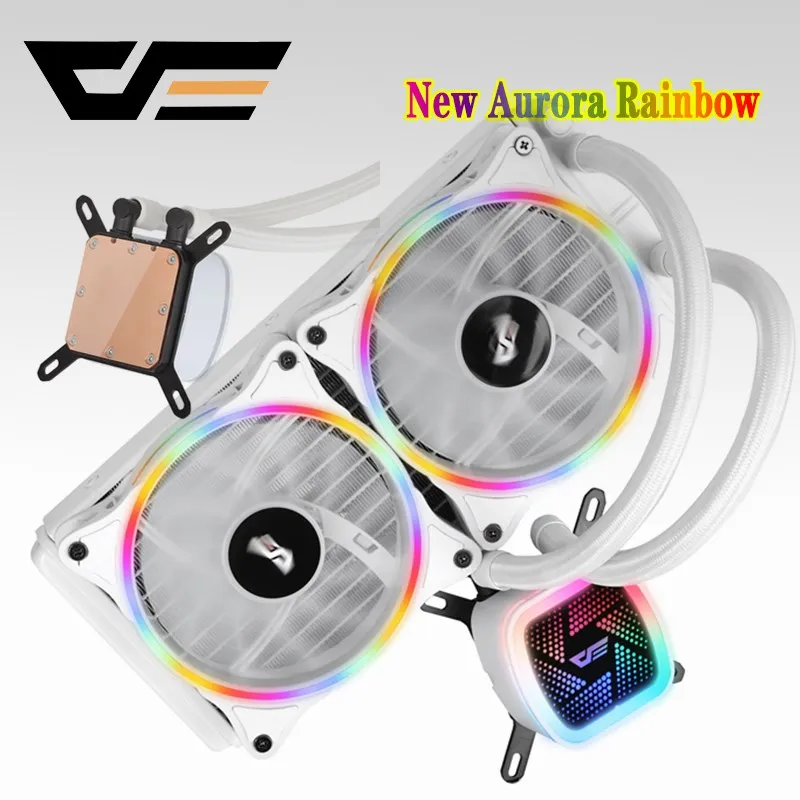 DarkFlash aigo PC чехол для компьютера вентилятор процессора T120/240 кулер для воды радиатор интегрированный радиатор водяного охлаждения Поддержка Intel/AMD
