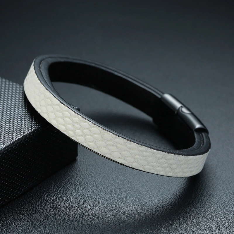 Vnox стильные Многослойные браслеты из натуральной кожи для мужчин повседневные