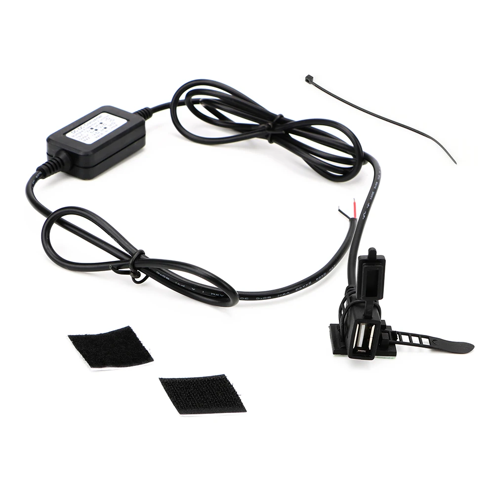 

Зарядное устройство на руль мотоцикла, разъем USB для телефона, GPS, DC 5 В, 2 А, адаптер USB, конвертер, USB-порт