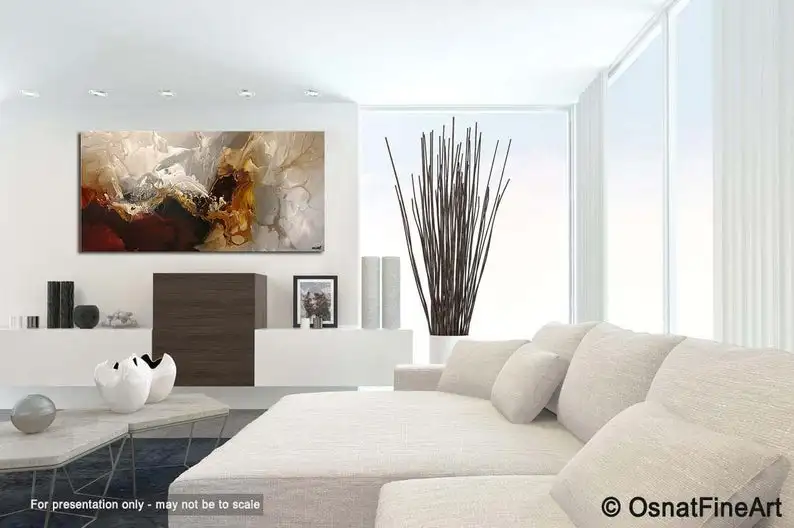 

Abstract , Abstract Painting, Wall Art, on Canvas Canvas Art by OsnatBig oil painting huge painting large-scale manual oil hand