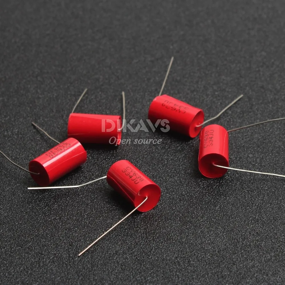 

5Pcs Audiophiler Axial MKP 0.33uF 630v 334 630v DC HIFI DIY Audio Grade Capacitor for Tube Guitar Amps