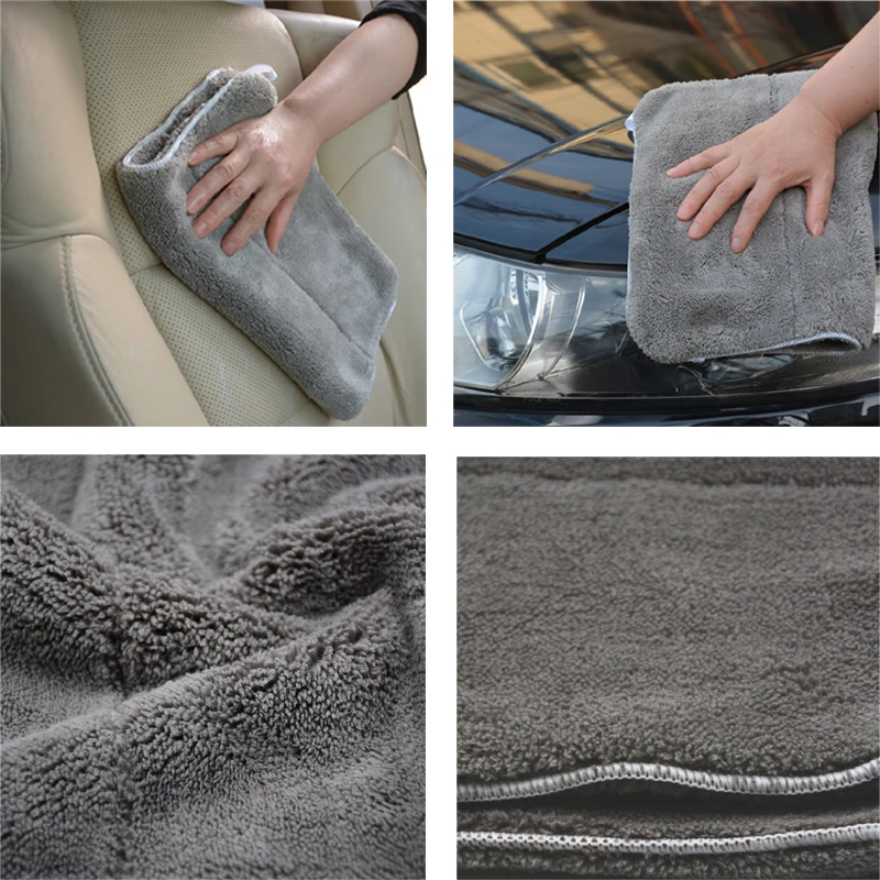 3 шт. плюшевые полотенца из микрофибры 40 х30 см г/м2|detailing towel|microfiber car cleaningsuper thick plush