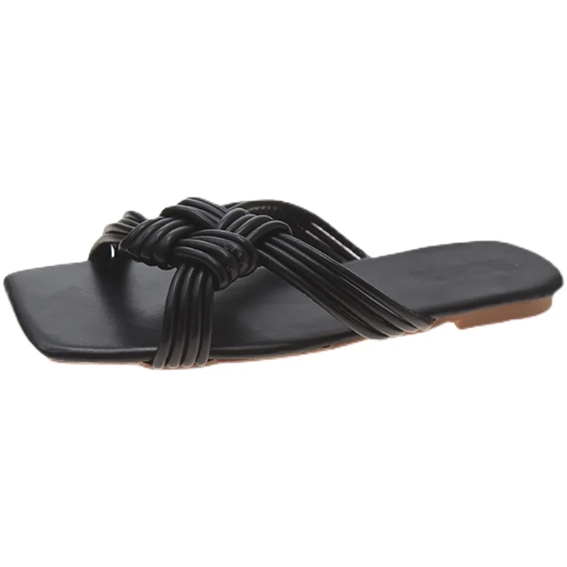 

Shoes Slippers Flat Luxury Slides Summer Clogs Woman Pantofle Low Rubber Flip Flops Designer Beach 2021 Soft Hawaiian Rome Basic