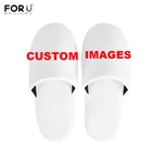 FORUDESIGNSженские домашние зимние тапочки с вашим логотипомизображениемтекстомфото удобная домашняя обувь теплая нескользящая обувь