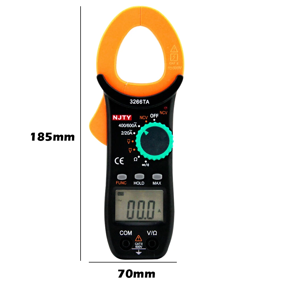

3266TA Digital Clamp Meter Multimeter AC Current NCV AC/DC Voltage Tester Auto Ranging AC/DC Voltage Multimeters