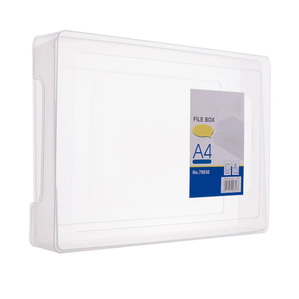 

A4 File Box Transparent File Box Folder Documents Box Document Organizer Paper File Folder Paper Folder