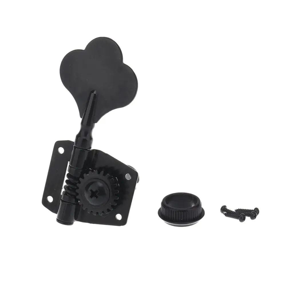 Musiclily Pro 2x2 открытая Шестерня Колки для бас-гитары машинные головки тюнинг ключи колышки для прецизионных джазовых басов, черный