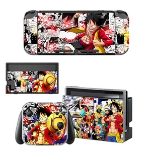 one piece luffy screen protector sticker skin for nintendo switch console dock charger stand holder joycon controller skin free global shipping