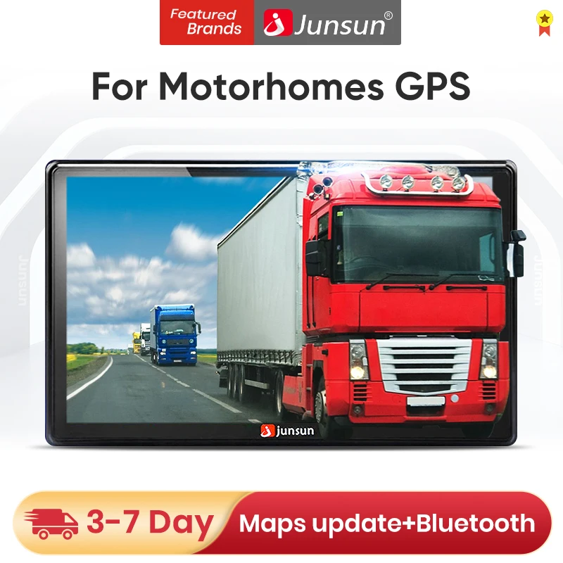 Junsun 7-дюймовый автомобильный GPS-навигатор для грузовика сенсорный экран