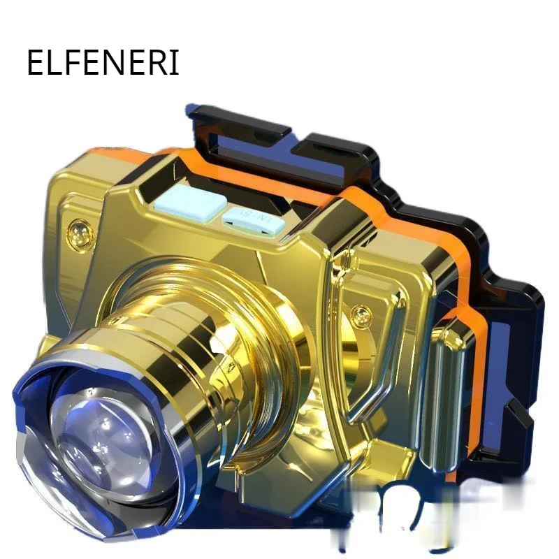 

LED Strong Headlight Rechargeable Super Bright Long-range Head-mounted Night Fishing Waterproof Military Household Outdoor