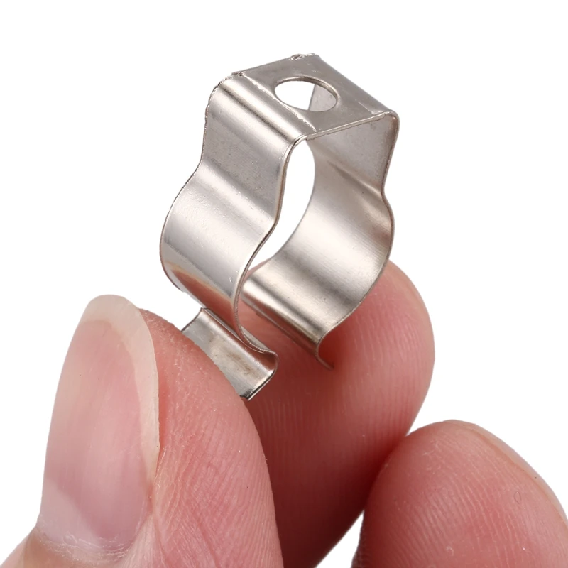 

2 Pcs Holder T5 Fluorescent Tube Lamp Bracket Clips Socket Lampholder Silver