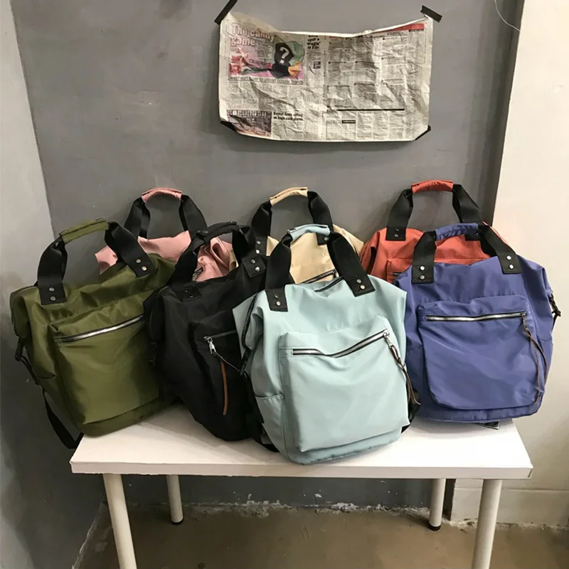 Нейлоновый рюкзак для женщин повседневные женские сумки книг девушек школьный