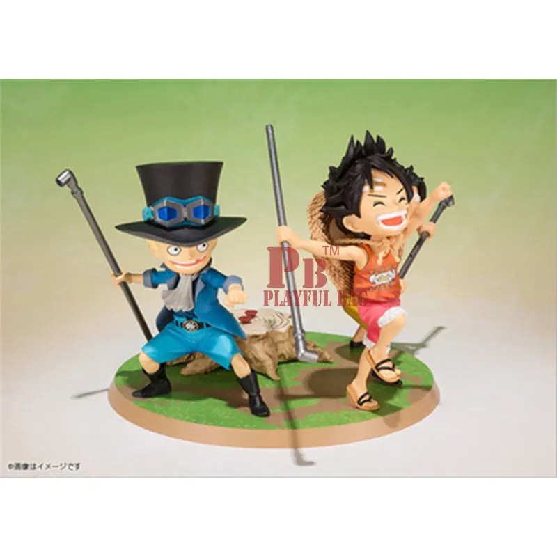 Новая модель Горячая распродажа 3 шт./компл. фигурка кукла, игрушка из ПВХ one piece Luffy Ace Sabo three brothers PVC от AliExpress RU&CIS NEW