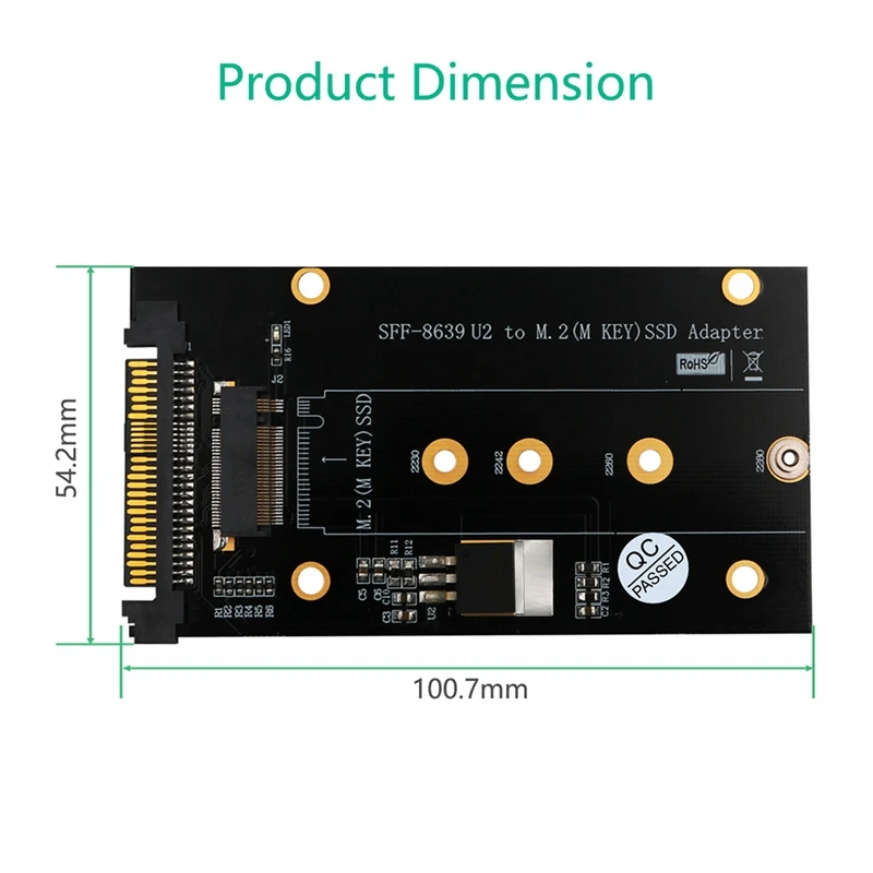 Добавить в карты M.2 SSD к адаптеру U2 NVME ключ M с теплоотводом|Платы управления для
