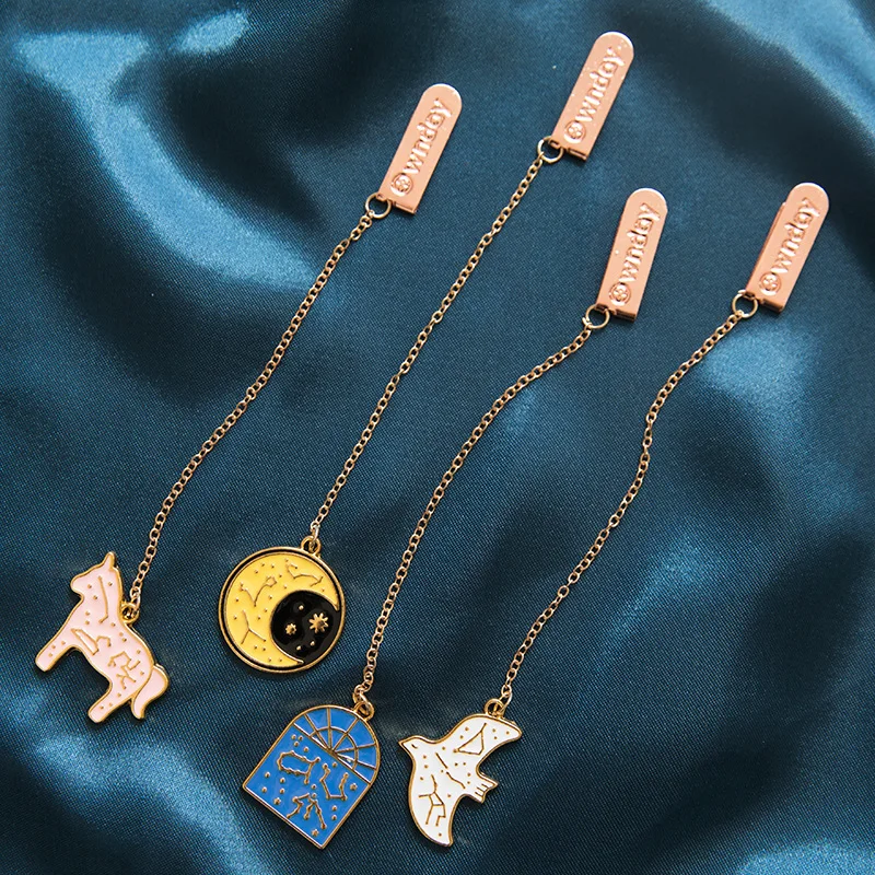 Винтажная металлическая Закладка красивая дрифтинговая бутылка для книг