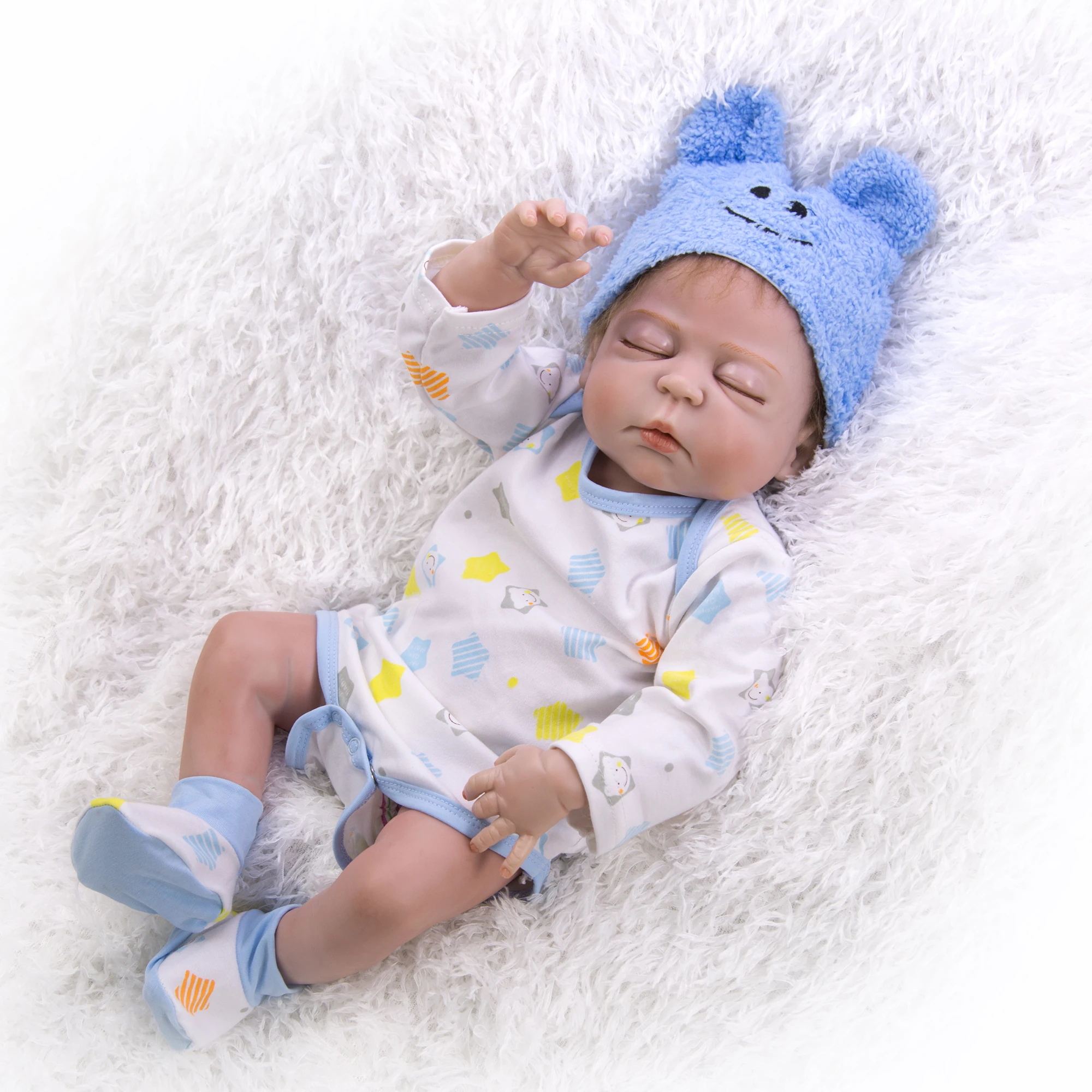 Новое поступление 57 см Boneca Reborn Toy полностью силиконовая Реалистичная 23 дюймов