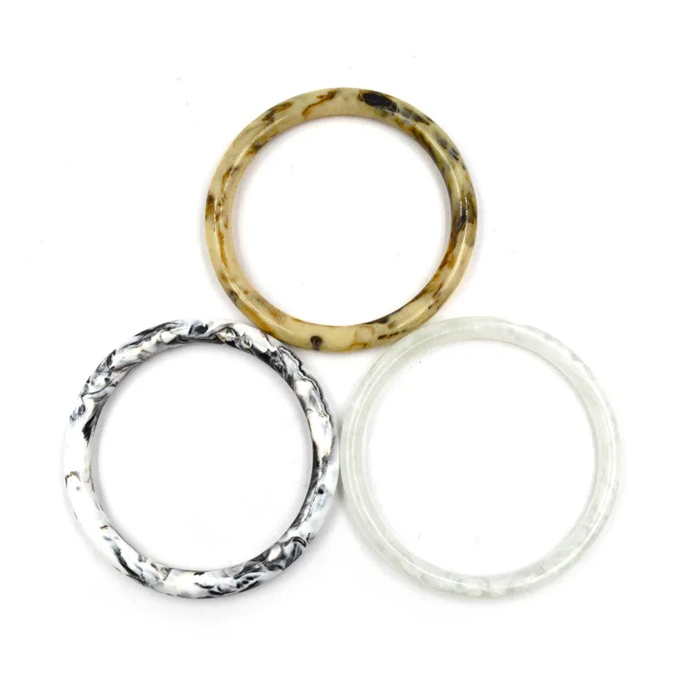 

4pcs 12cm Round Shape Resin Handle for Party Bag Handbag DIY