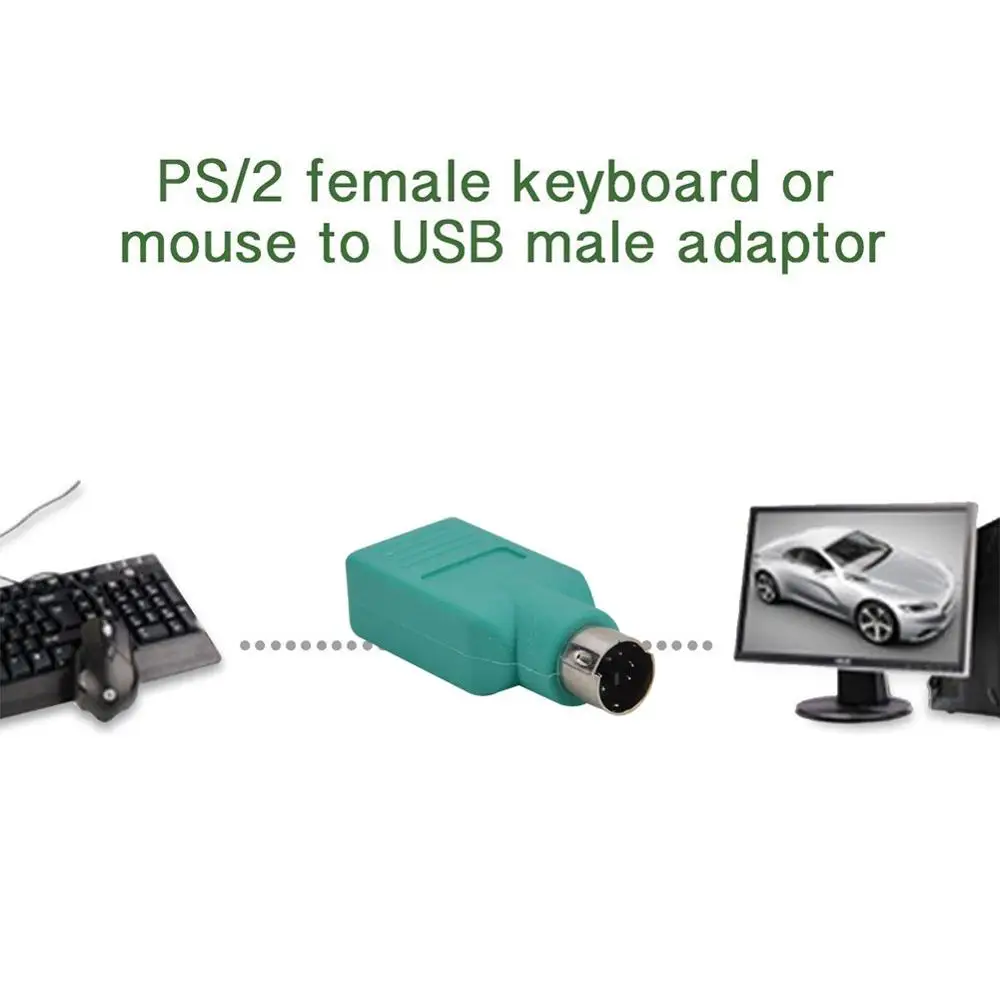 USB Мужской Женский к PS2 адаптер конвертер для компьютера ПК клавиатура мышь