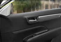 lapetus for renault koleos 2017 2020 inner car door pull handle bowl molding garnish cover trim 4 pcs abs carbon fiber look