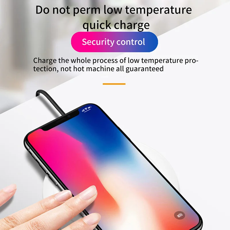Беспроводное зарядное устройство Qi для IPhone X XS Max XR 8 10 Вт быстрая Беспроводная