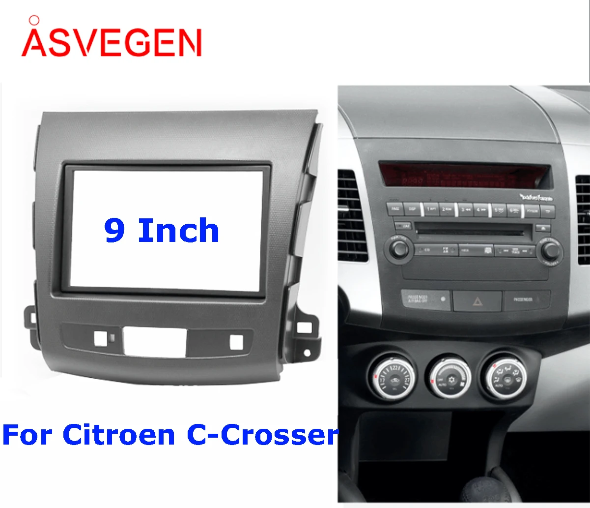

Рамка Asvegen для автомобильного радио для Citroen c-crosser, рамка для автомобильного Dvd-плеера, установка панели, крепление для приборной панели, монт...