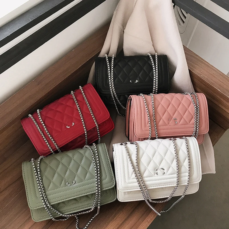 

2021 New Fashion Luxury Lady Diamond Chain Bag Designer Series Classic High Quality Shoulder Bag Messenger Bag Lady Handbag