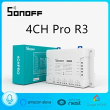 Sonoff 4CHProR3 4CH Pro R3 Smart WiFi Switch Modification Parts Each Independent Mobile Phone Remote Control Timing