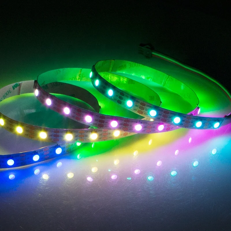 5 в постоянного тока SMD5050 10 мм FPBC светодиодная RGB полоса 18 Вт/м 60 пикс./м WS2812B