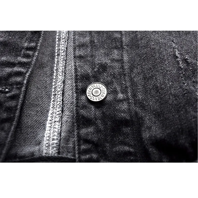 Женская короткая джинсовая куртка с блестками Повседневная Свободная рукавом