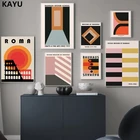 Современный художественный музей Bauhaus, печатный постер с геометрическим узором, уникальная Абстрактная Картина на холсте, Настенная картина для гостиной, домашний декор