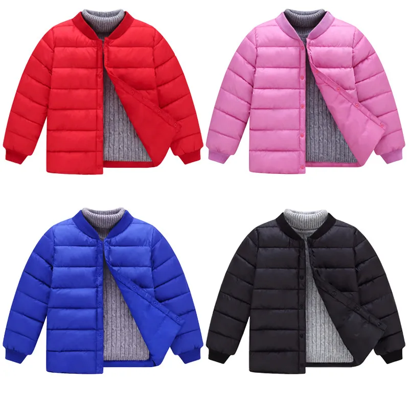 Детский пуховой хлопковый костюм большой мальчик девочка хлопковое пальто