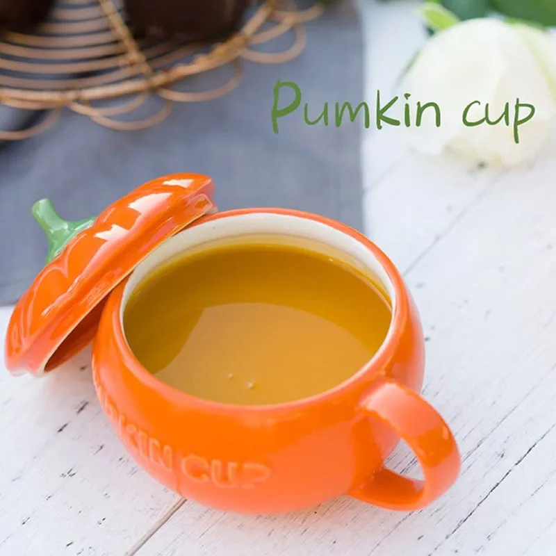 300 мл Милая чашка с изображение тыквы керамика кофейная кружка молоко суп