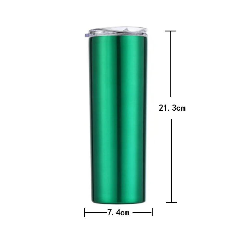 20oz Insulated Tumbler with Straw Personalized Skinny Double Wall Stainless Steel Engraved Cup Bridal Party Wedding Gift | Дом и сад
