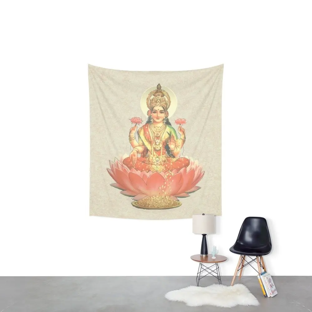 Lakshmi коралловый гобелен богиня любви настенный подвесной покрывало постельное