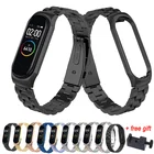 Для браслета Xiaomi mi band 4 браслет из нержавеющей стали mi Band 4 3 металлический ремешок mi band 4 3 браслет pulseira mi band 4 3 с инструментом