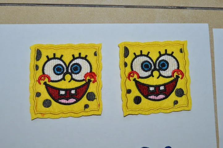 

Hot ! Yellow Cake Smiley Smile at You Funny kid IRON ON Patches, sew on patch,Appliques, Made of Cloth,100% Quality6.4*6.4 cm