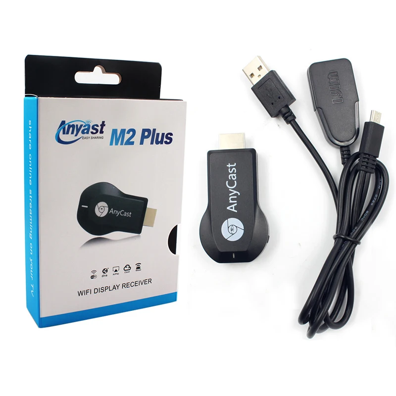 Wi-Fi адаптер для телевизора M2 Plus Anycast DLNA Miracast Airplay совместимый с HDMI Android и IOS |