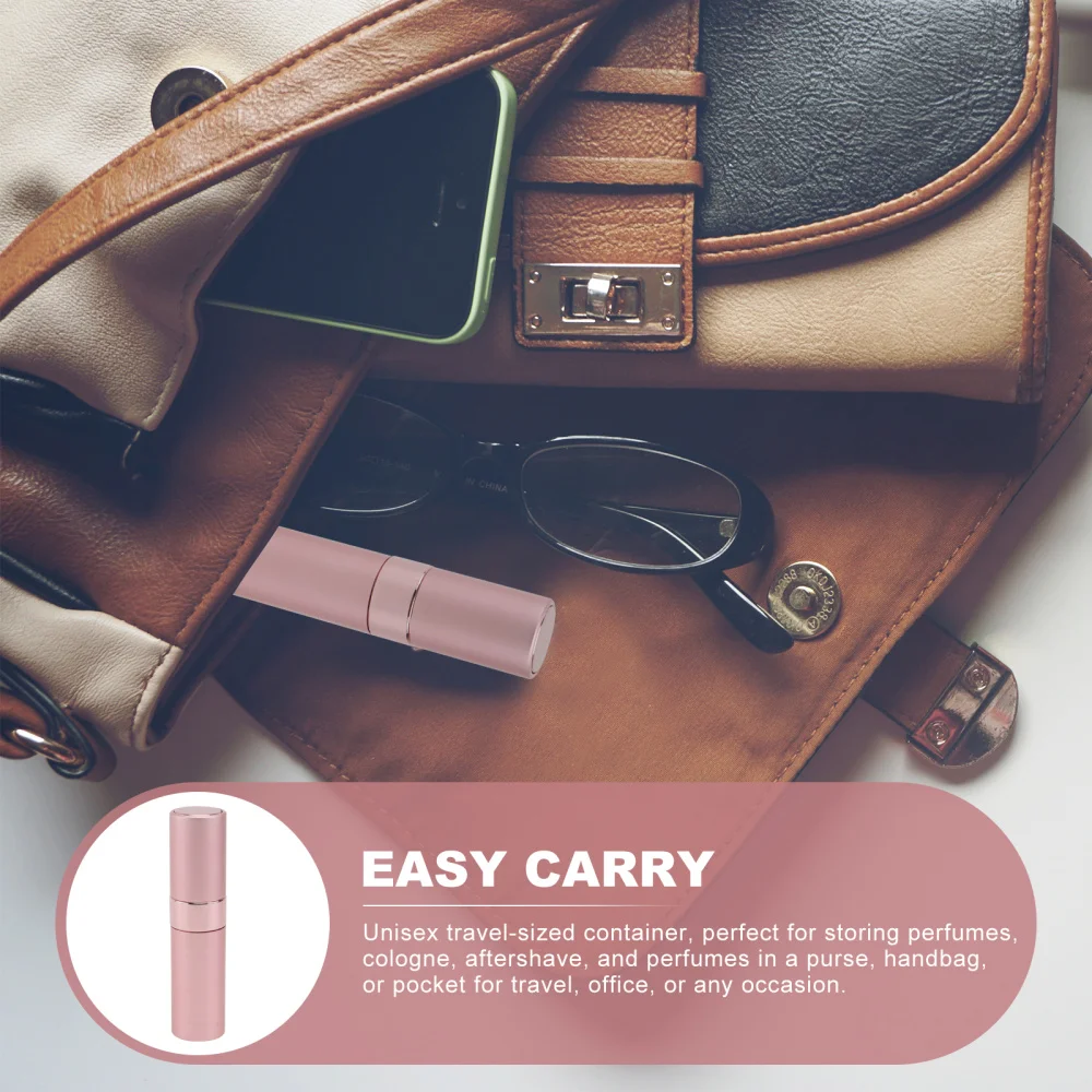 

5pcs Portable Perfume Mini Bottles Perfume Spray Containers (Assorted Color)