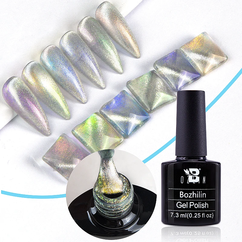 BOZLIN 8 цветов Солнцезащитные очки &quotкошачий глаз&quot УФ гель для ногтей кошачий