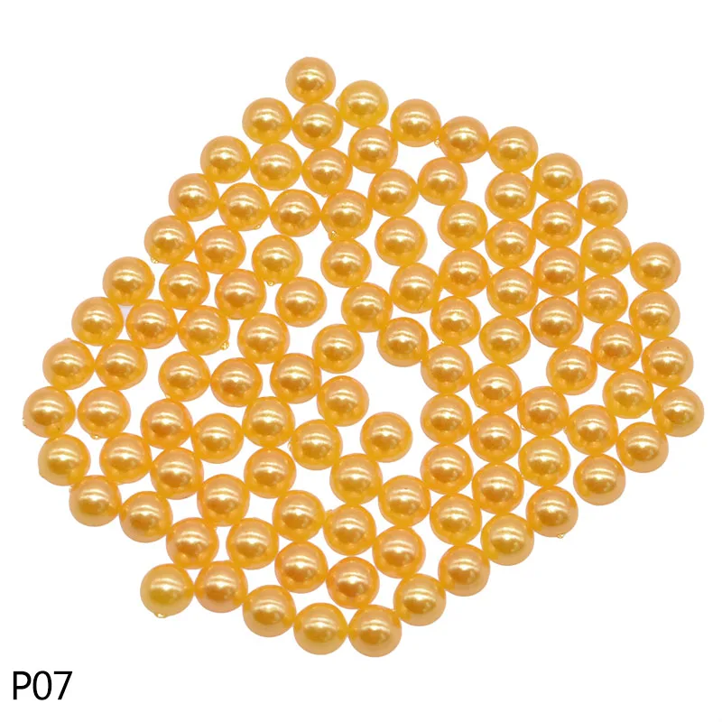 P07 1000Pcs Pearl Stickers Trim Rhinestones for Nails Phone DIY Flatback Manicure Pearl Beaded Appliques Clothes Stickers - Цвет: P07
